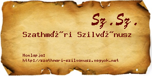 Szathmári Szilvánusz névjegykártya